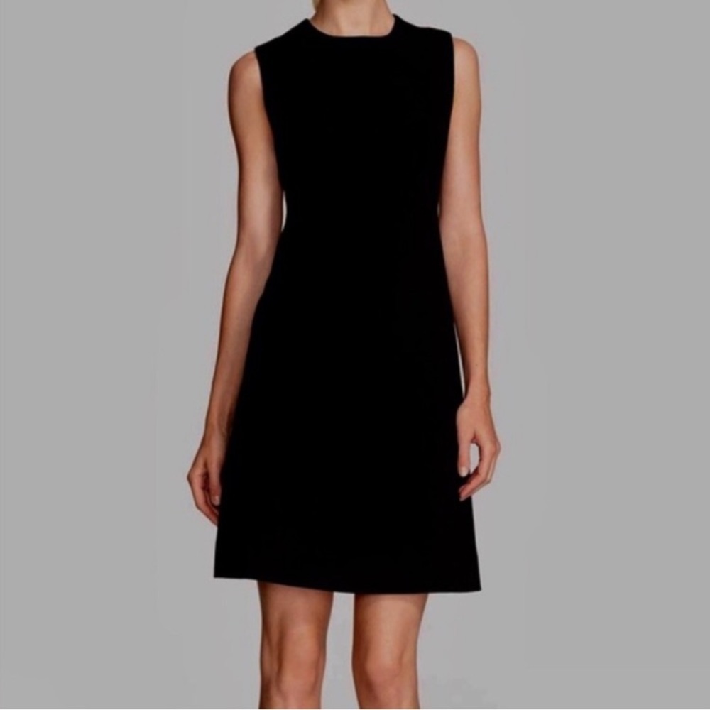 Kate Spade Sicily Shift A-Line Black Crepe Dress Size 10